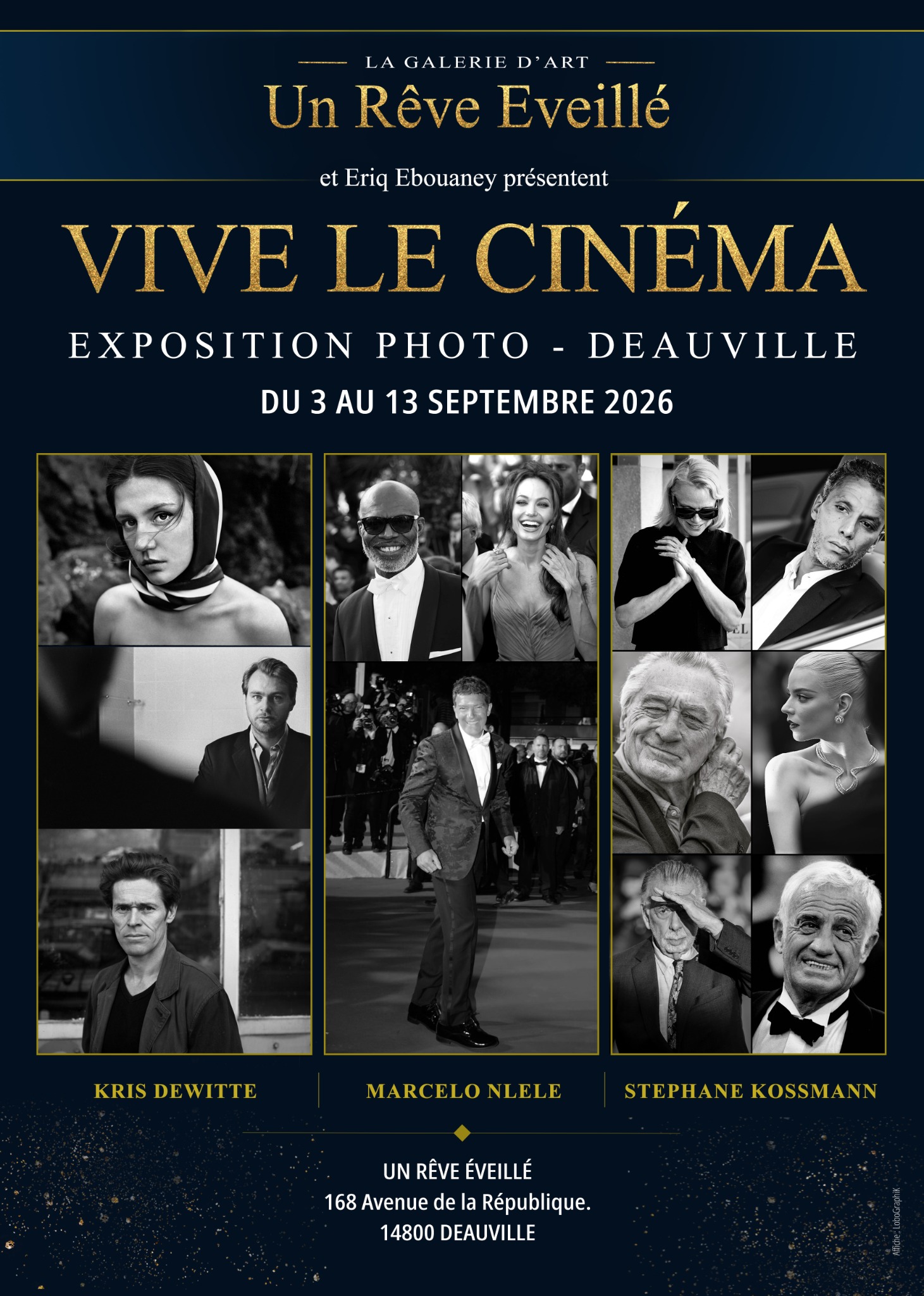 Affiche de la première exposition VIVE LE CINÉMA à Deauville